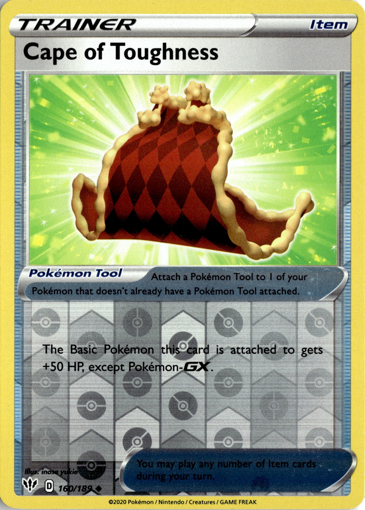 2020 Pokemon Daa En Cape of Toughness graded slab