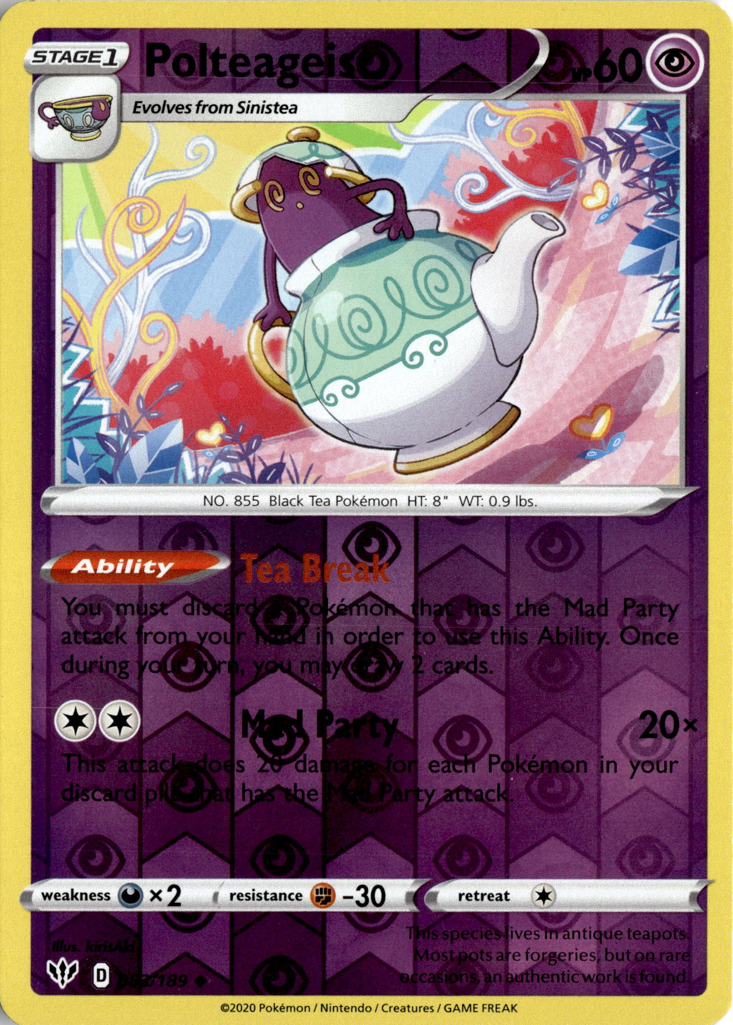 2020 Pokemon Daa En Polteageist graded slab