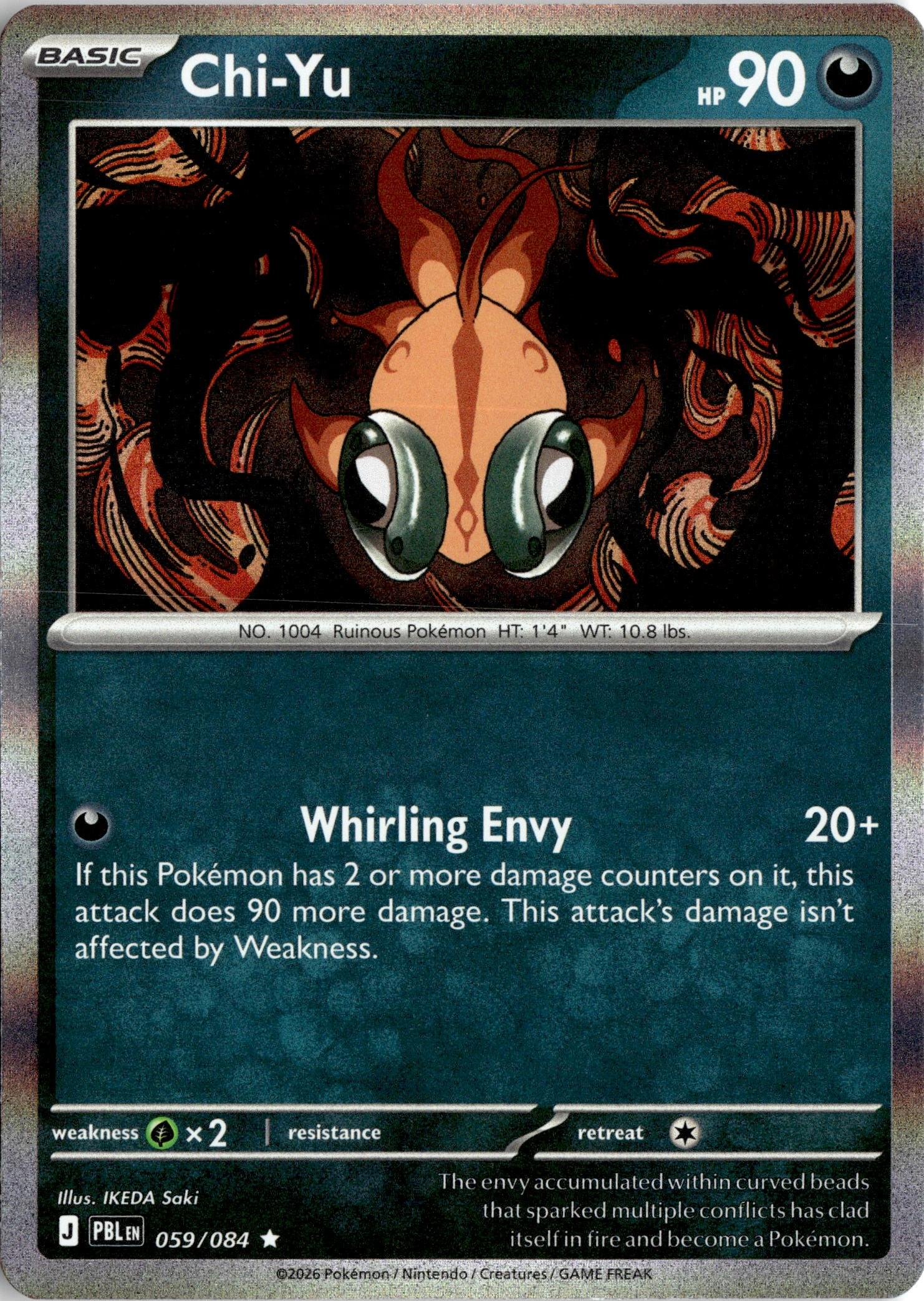 2026 Pokemon Pbl En Chi-Yu graded slab