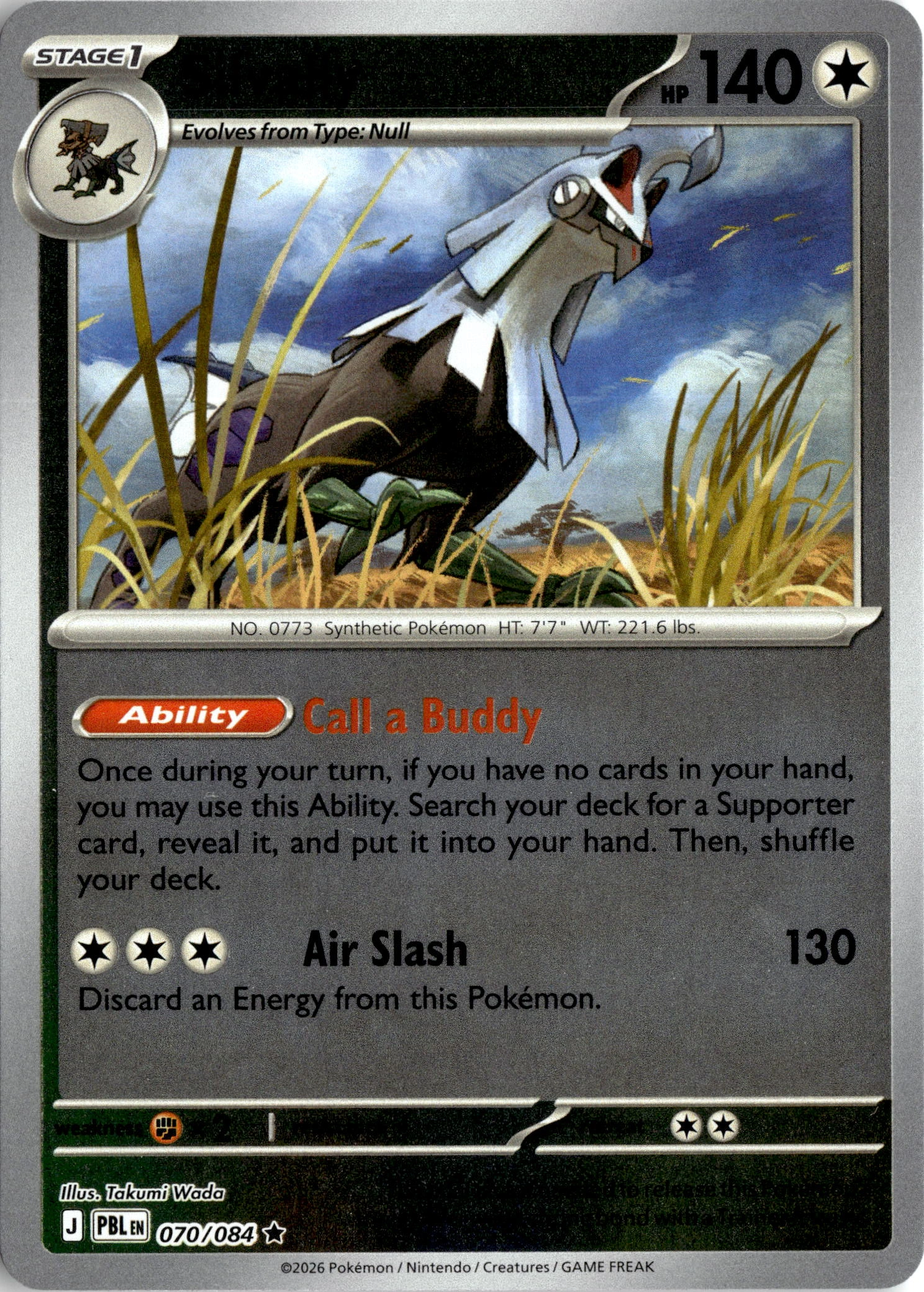 2026 Pokemon Pbl En Silvally graded slab