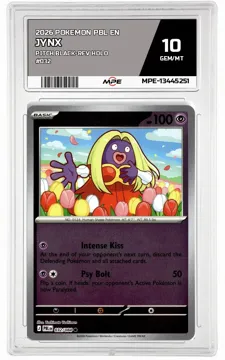 2026 POKEMON PBL EN Pitch Black-REV HOLO #032 Jynx MPE 10 GEM/MT — graded card up for auction
