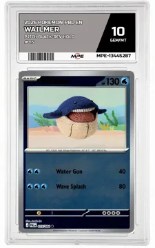 2026 POKEMON PBL EN Pitch Black-REV HOLO #015 Wailmer MPE 10 GEM/MT — graded card up for auction