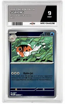 2026 POKEMON PBL EN Pitch Black-REV HOLO #014 Seaking MPE 9 MINT — graded card up for auction