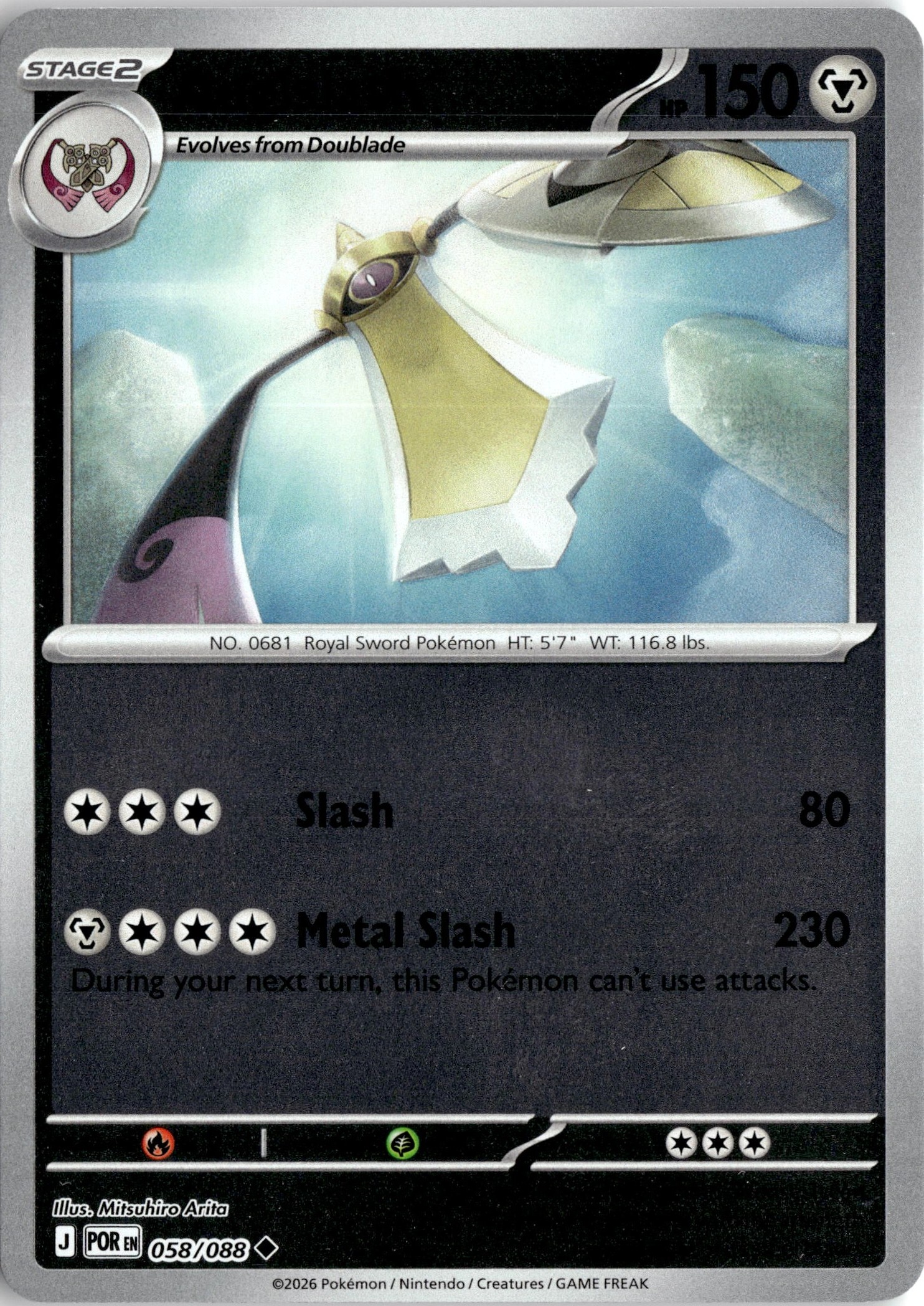 Aegislash graded slab