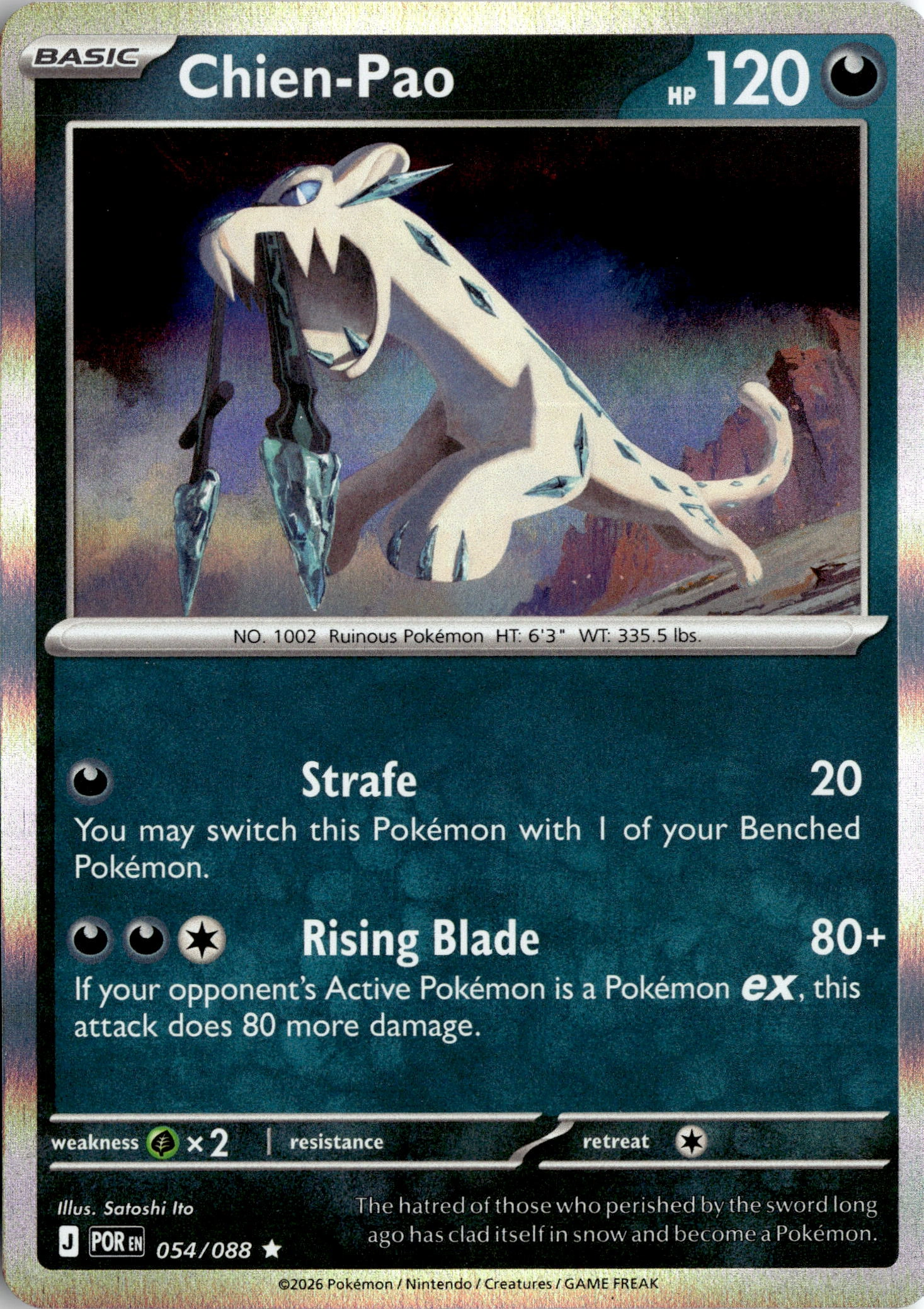2026 Pokemon Por En Chien-Pao graded slab