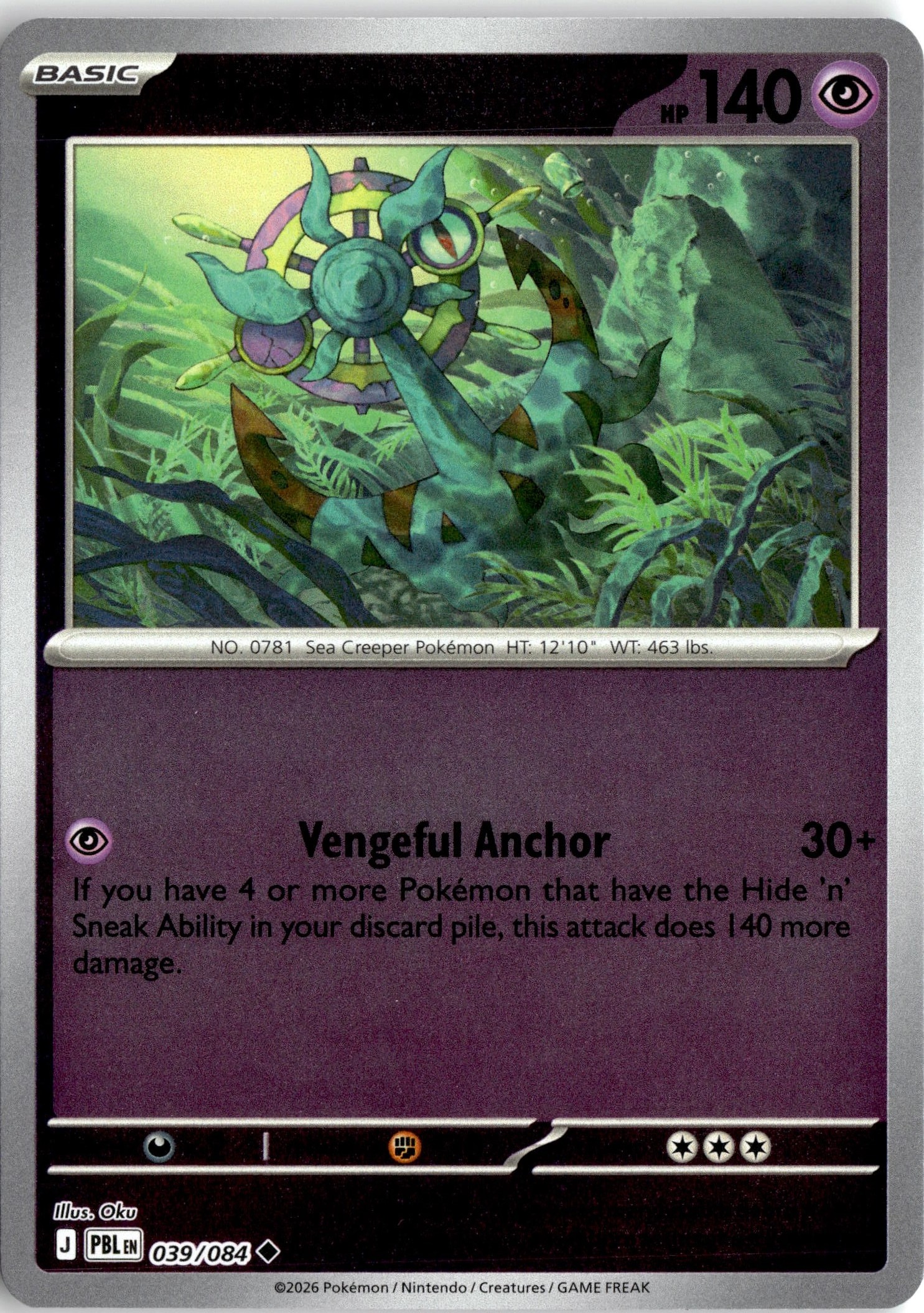 2026 Pokemon Pbl En Dhelmise graded slab