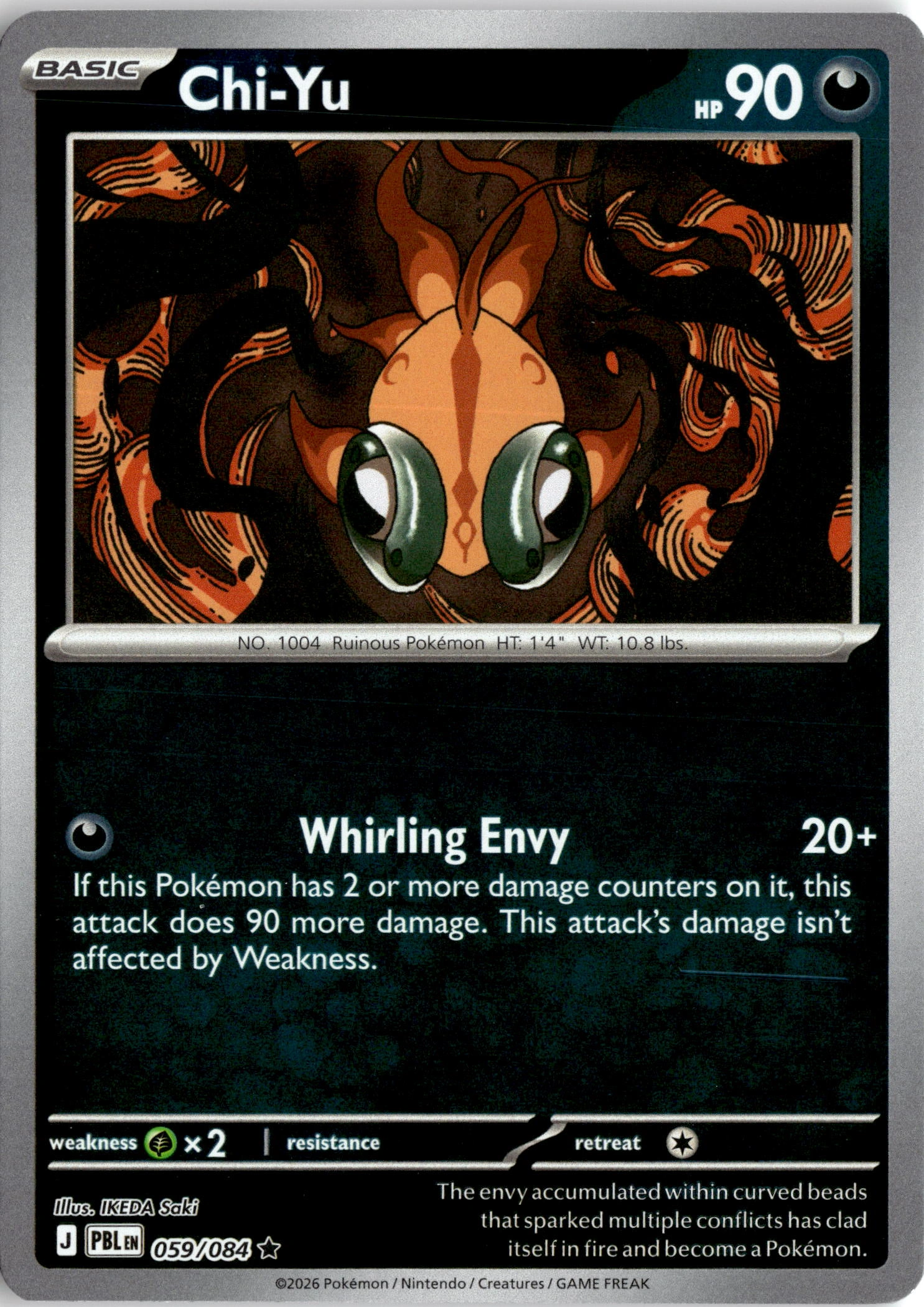 2026 Pokemon Pbl En Chi-Yu graded slab
