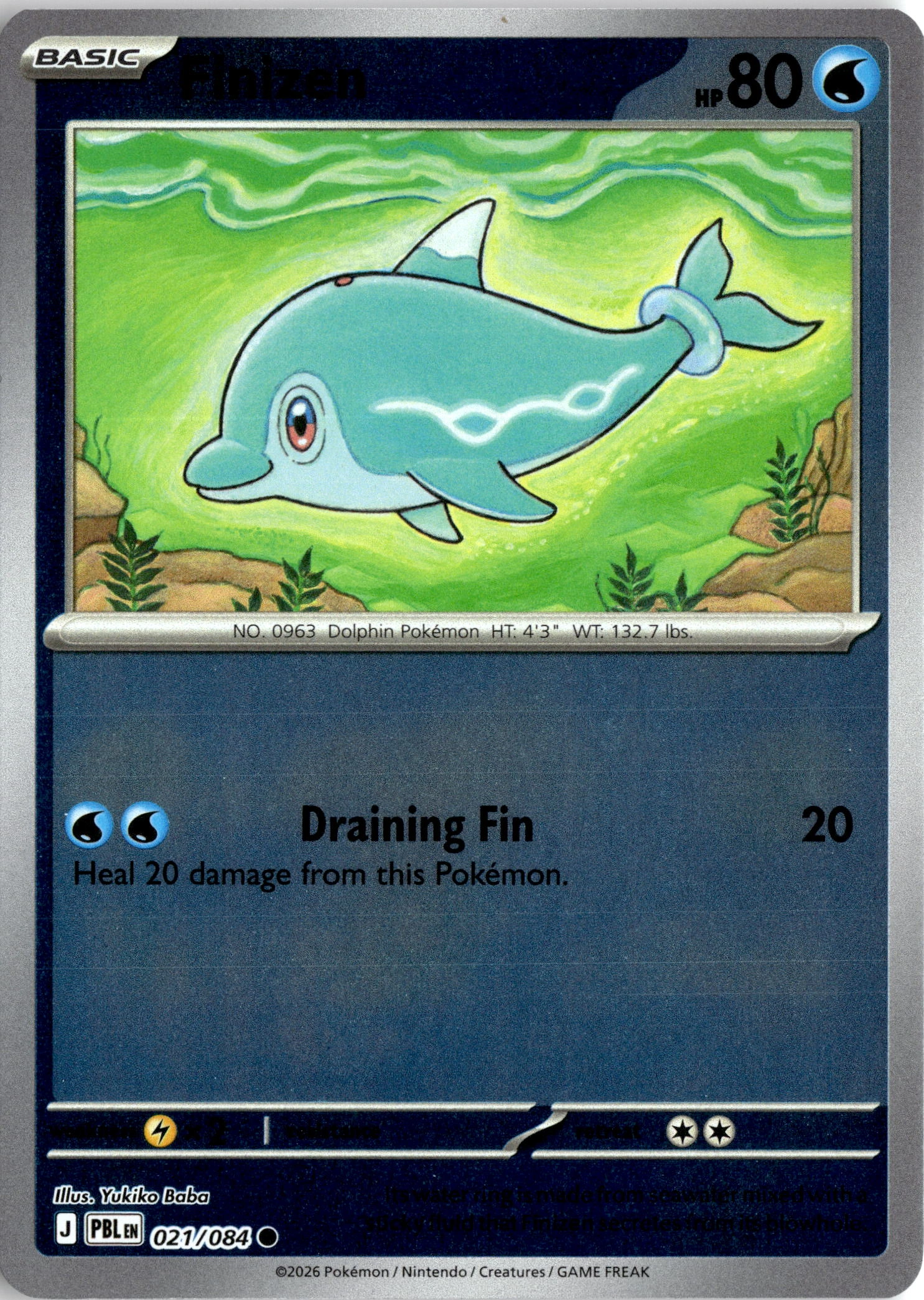 2026 Pokemon Pbl En Finizen graded slab