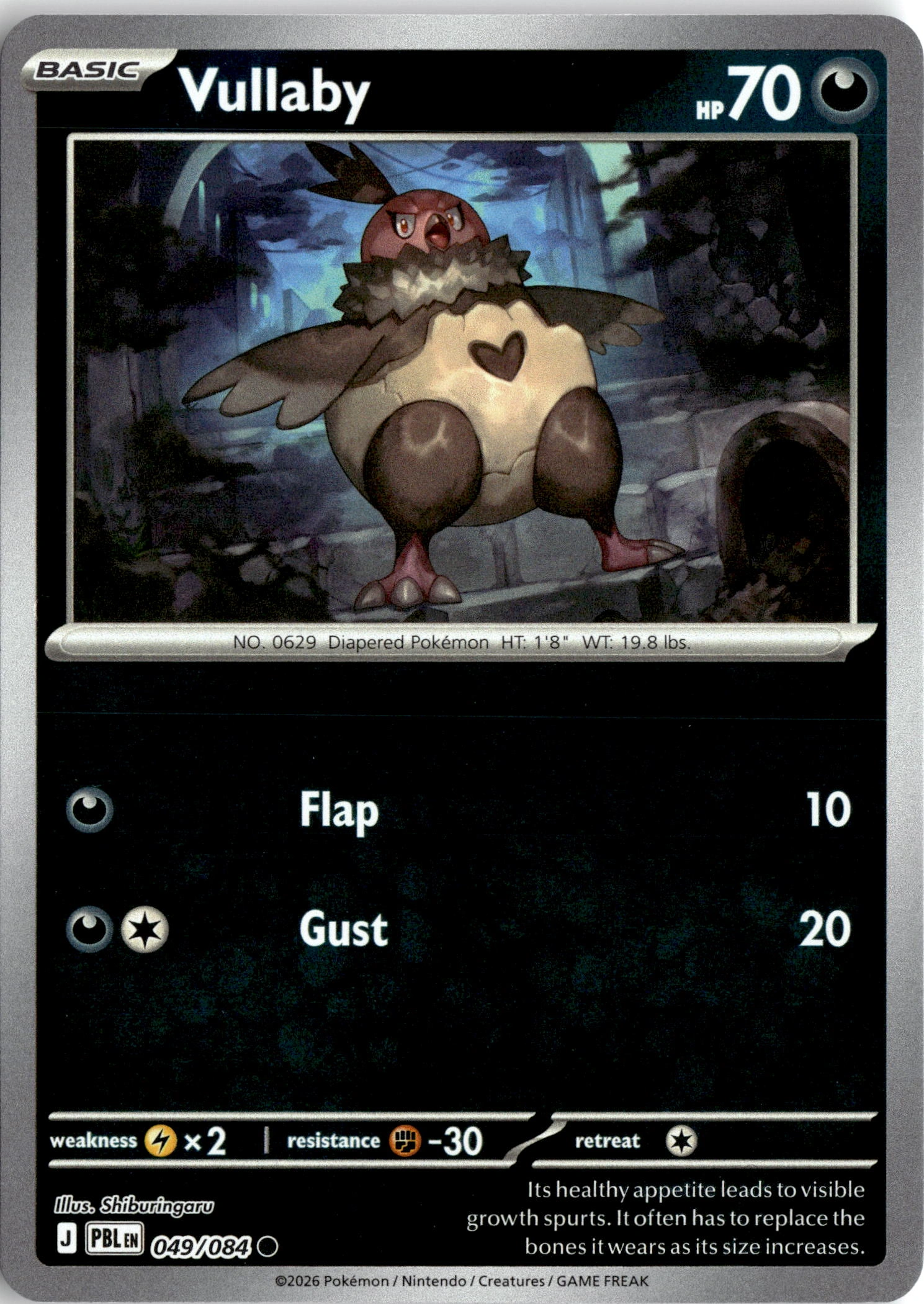 2026 Pokemon Pbl En Vullaby graded slab
