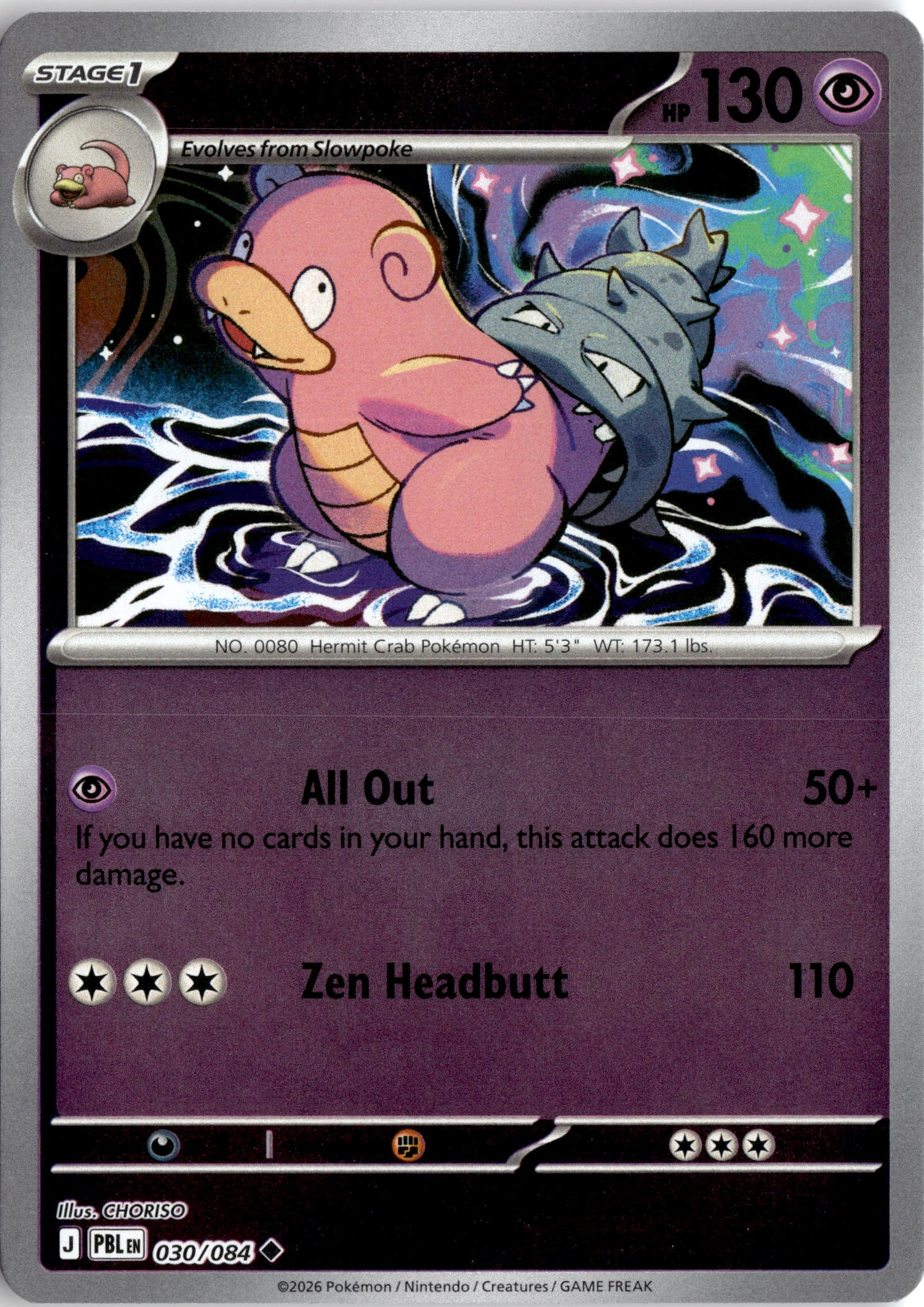 Slowbro graded slab