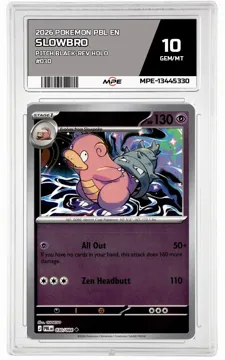 2026 POKEMON PBL EN Pitch Black-REV HOLO #030 Slowbro MPE 10 GEM/MT — graded card up for auction