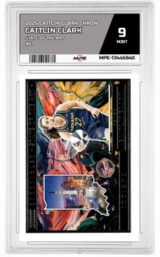 2025 CAITLIN CLARK CHRON STATE OF THE ART #87 CAITLIN CLARK MPE 9 MINT — graded card up for auction