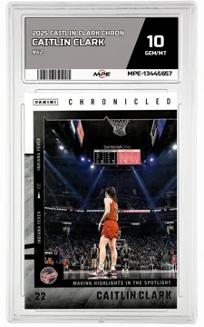 2025 CAITLIN CLARK CHRON #42 CAITLIN CLARK MPE 10 GEM/MT — graded card up for auction