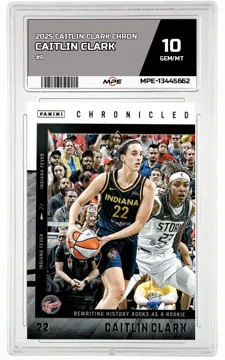 2025 CAITLIN CLARK CHRON #8 CAITLIN CLARK MPE 10 GEM/MT — graded card up for auction