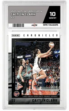 2025 CAITLIN CLARK CHRON #26 CAITLIN CLARK MPE 10 GEM/MT — graded card up for auction