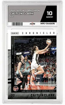 2025 CAITLIN CLARK CHRON #26 CAITLIN CLARK MPE 10 GEM/MT — graded card up for auction
