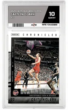 2025 CAITLIN CLARK CHRON #35 CAITLIN CLARK MPE 10 GEM/MT — graded card up for auction