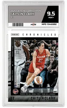 2025 CAITLIN CLARK CHRON #17 CAITLIN CLARK MPE 9.5 MINT+ — graded card up for auction