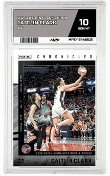 2025 CAITLIN CLARK CHRON #26 CAITLIN CLARK MPE 10 GEM/MT — graded card up for auction
