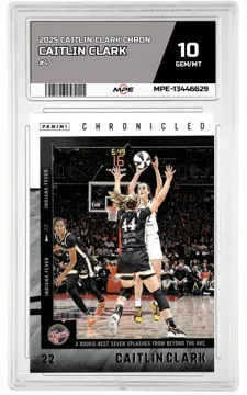 2025 CAITLIN CLARK CHRON #4 CAITLIN CLARK MPE 10 GEM/MT — graded card up for auction
