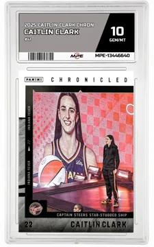 2025 CAITLIN CLARK CHRON #41 CAITLIN CLARK MPE 10 GEM/MT — graded card up for auction