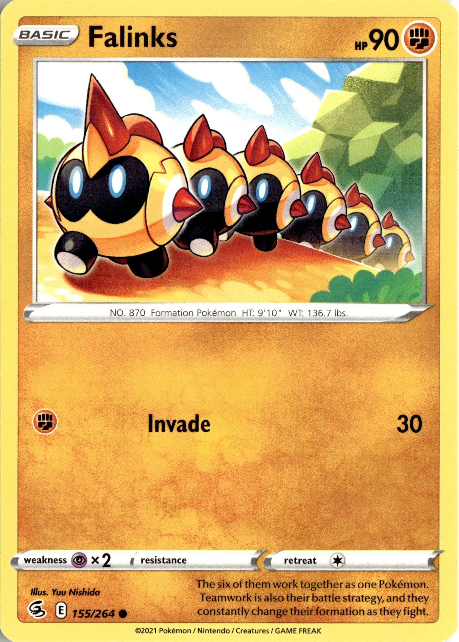 2021 Pokemon Fst En Falinks graded slab