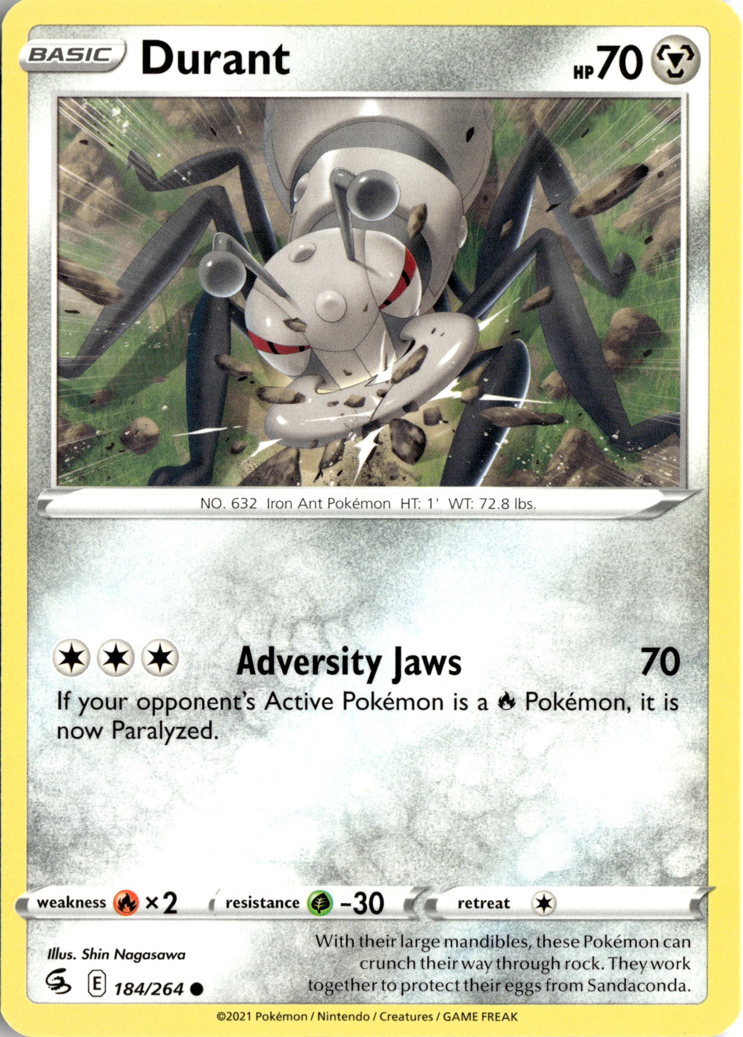 2021 Pokemon Fst En Durant graded slab