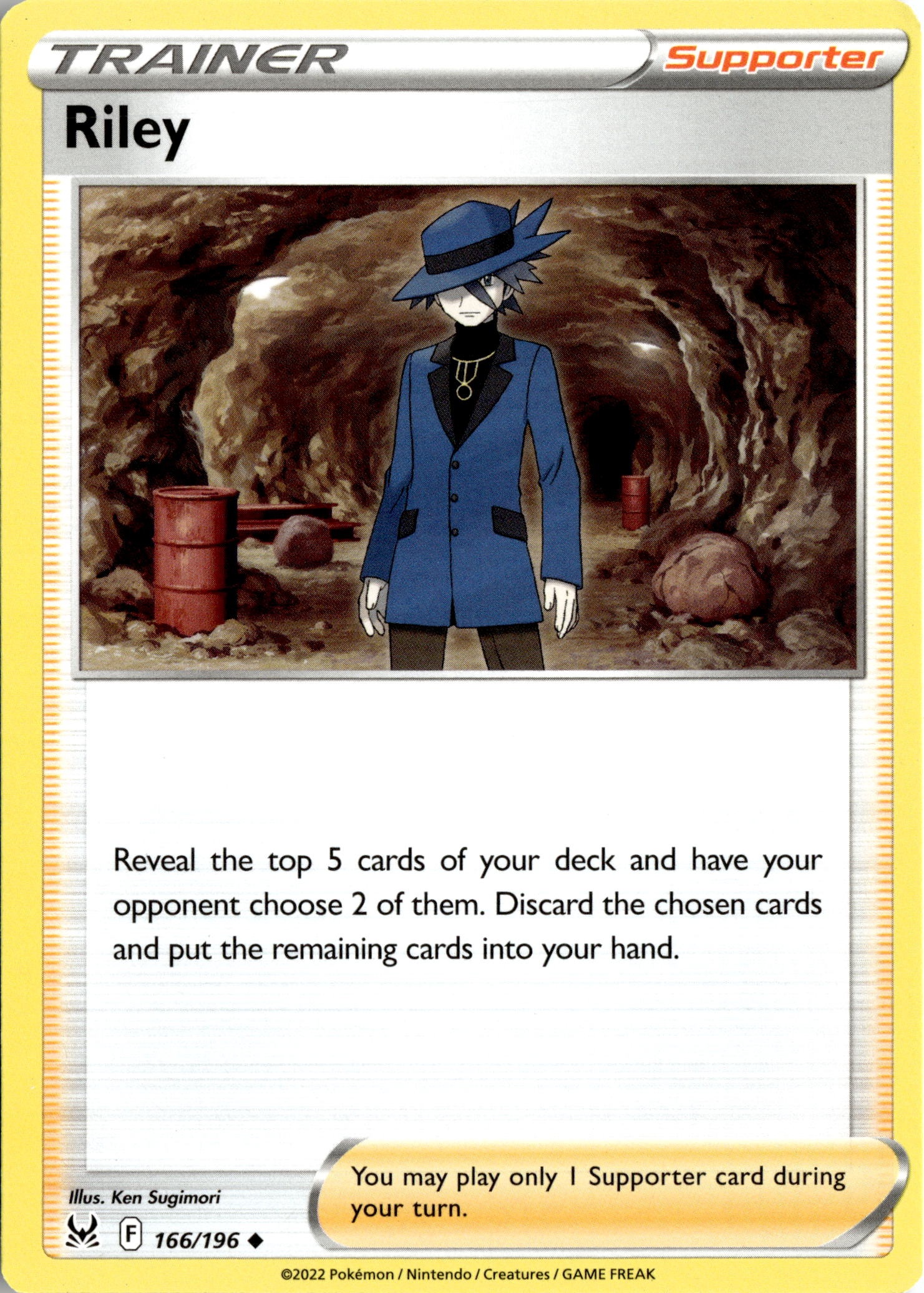 2022 Pokemon Lor En Riley graded slab