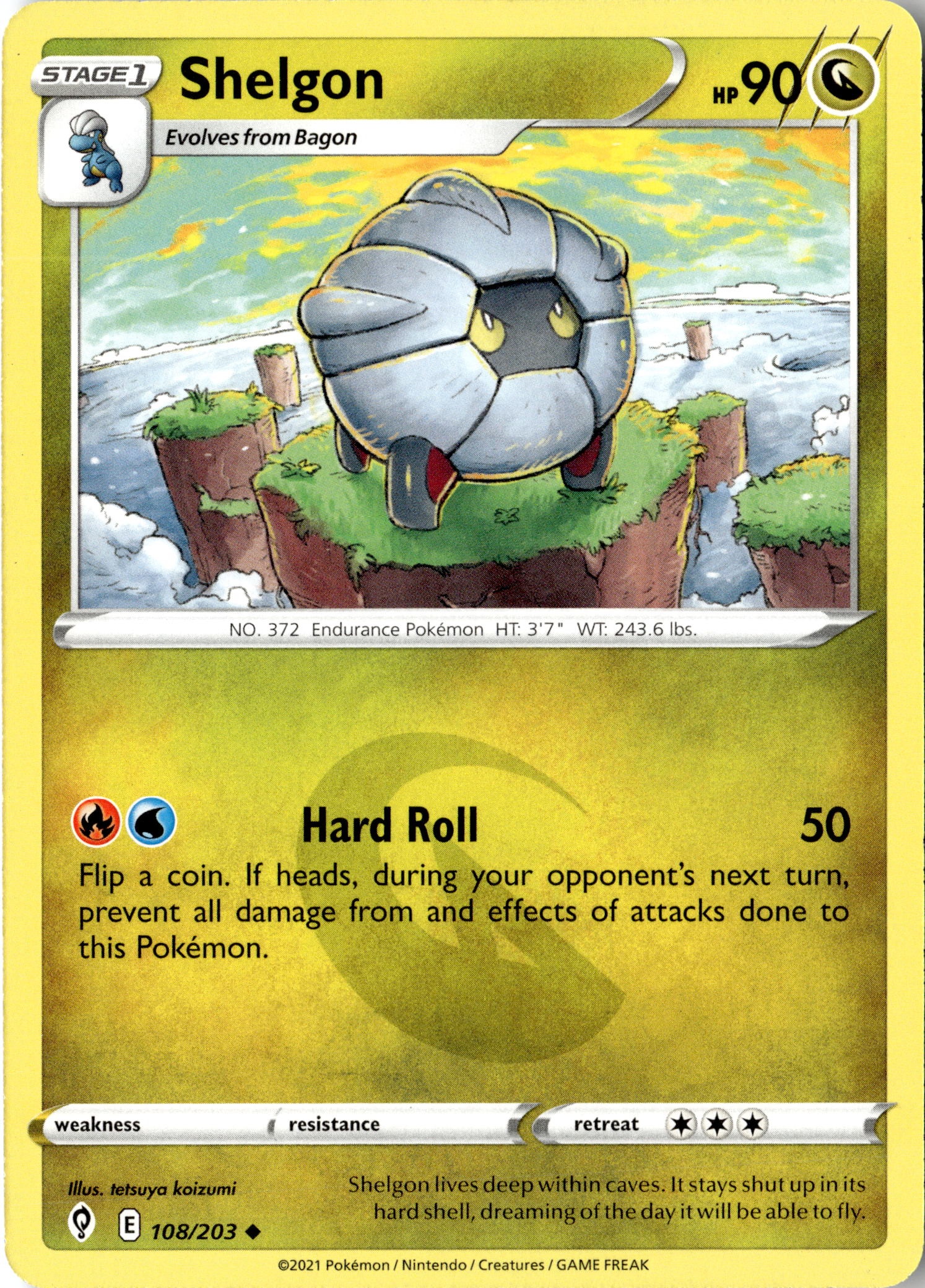 2021 Pokemon Evs En Shelgon graded slab