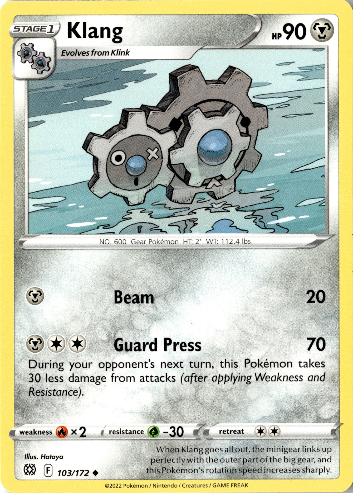 2022 Pokemon Brs En Klang graded slab