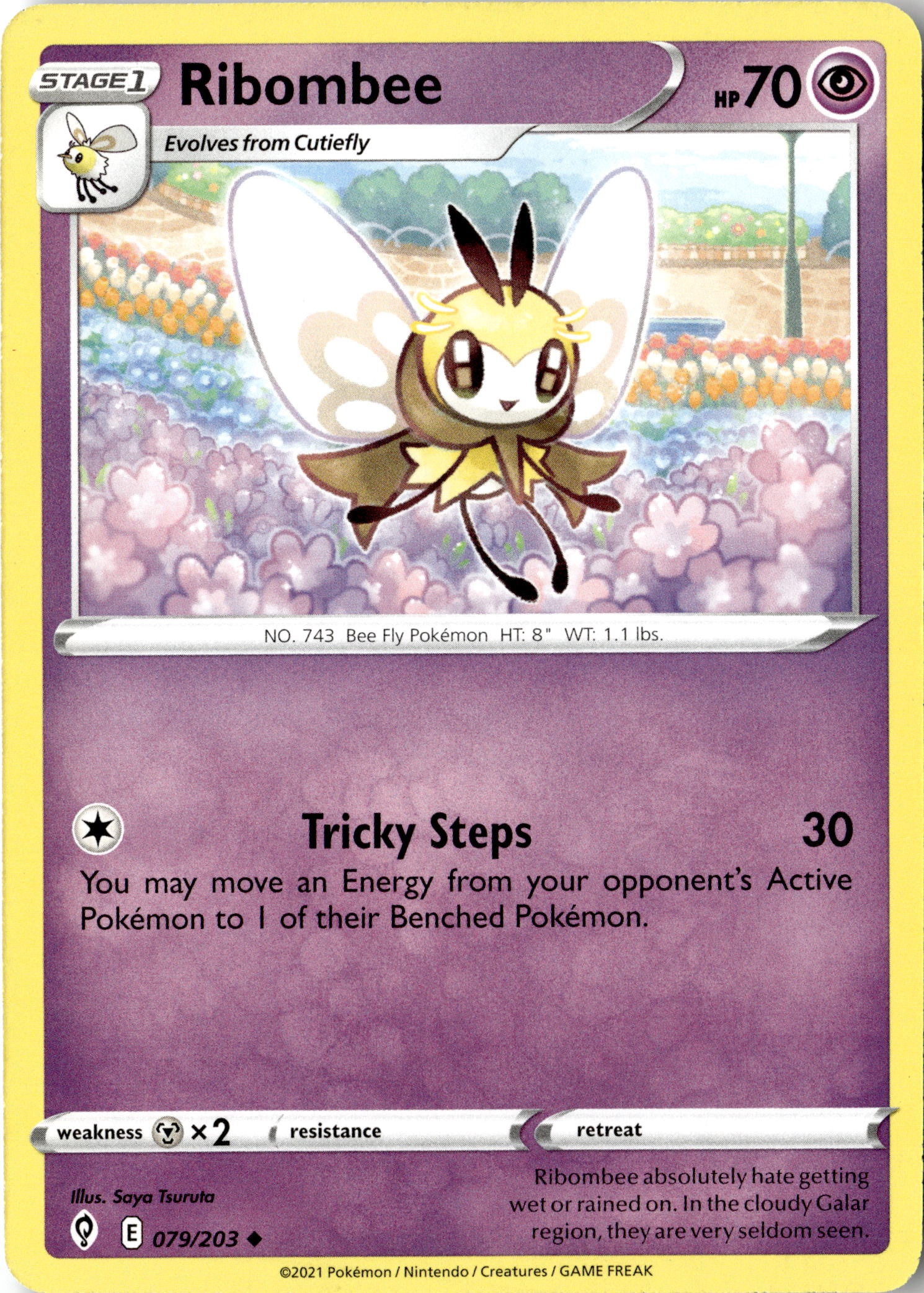 2021 Pokemon Evs En Ribombee graded slab