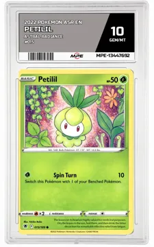 2022 POKEMON ASR EN Astral Radiance #015 Petilil MPE 10 GEM/MT — graded card up for auction