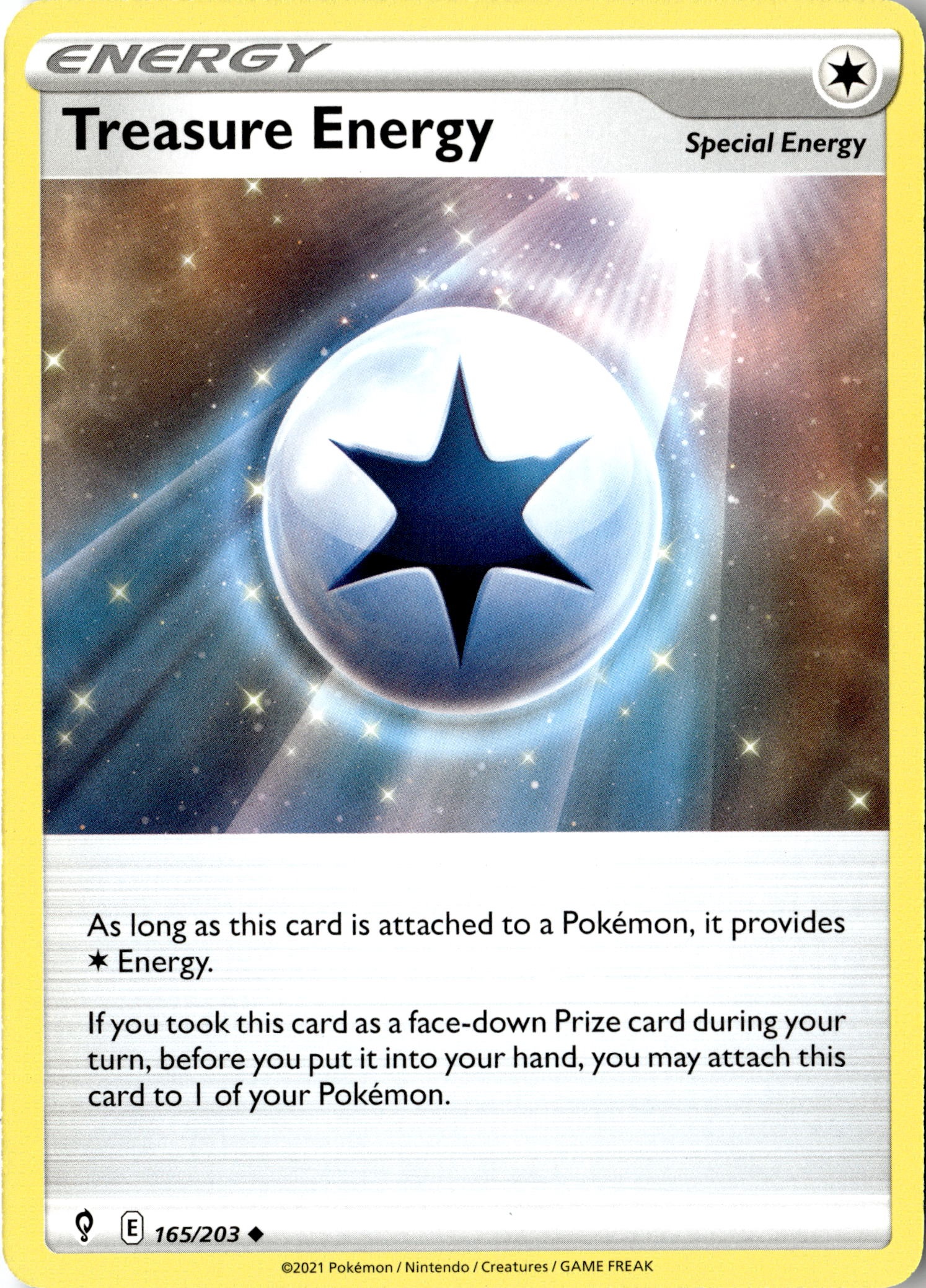 2021 Pokemon Evs En Treasure Energy graded slab