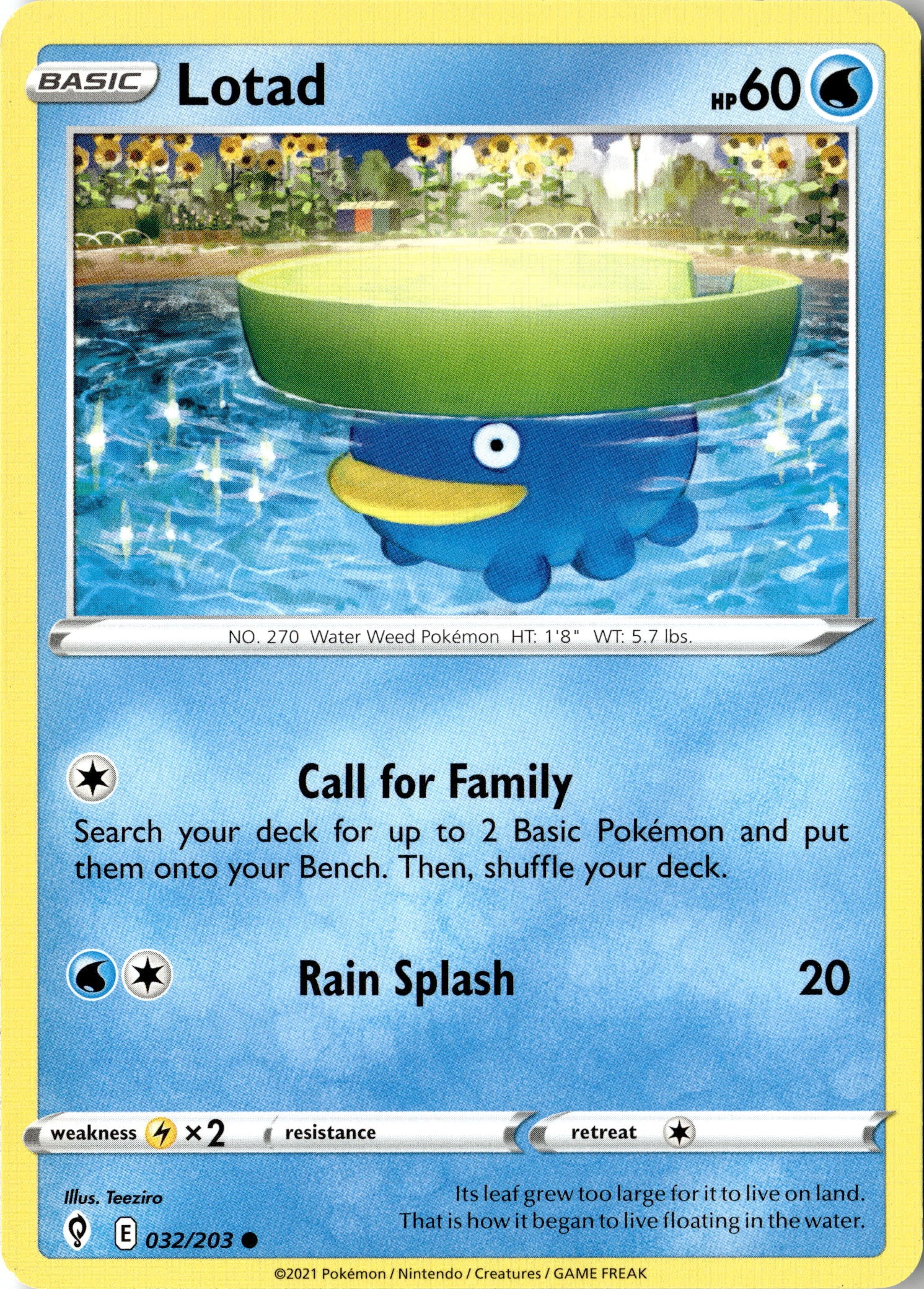 2021 Pokemon Evs En Lotad graded slab