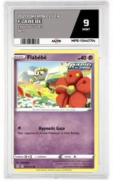 2021 POKEMON EVS EN Evolving Skies #071 FLABÉBÉ MPE 9 MINT — graded card up for auction