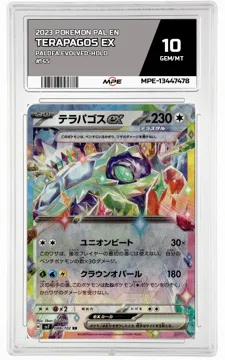 2023 POKEMON PAL EN Paldea Evolved-HOLO #145 TERAPAGOS EX MPE 10 GEM/MT — graded card up for auction