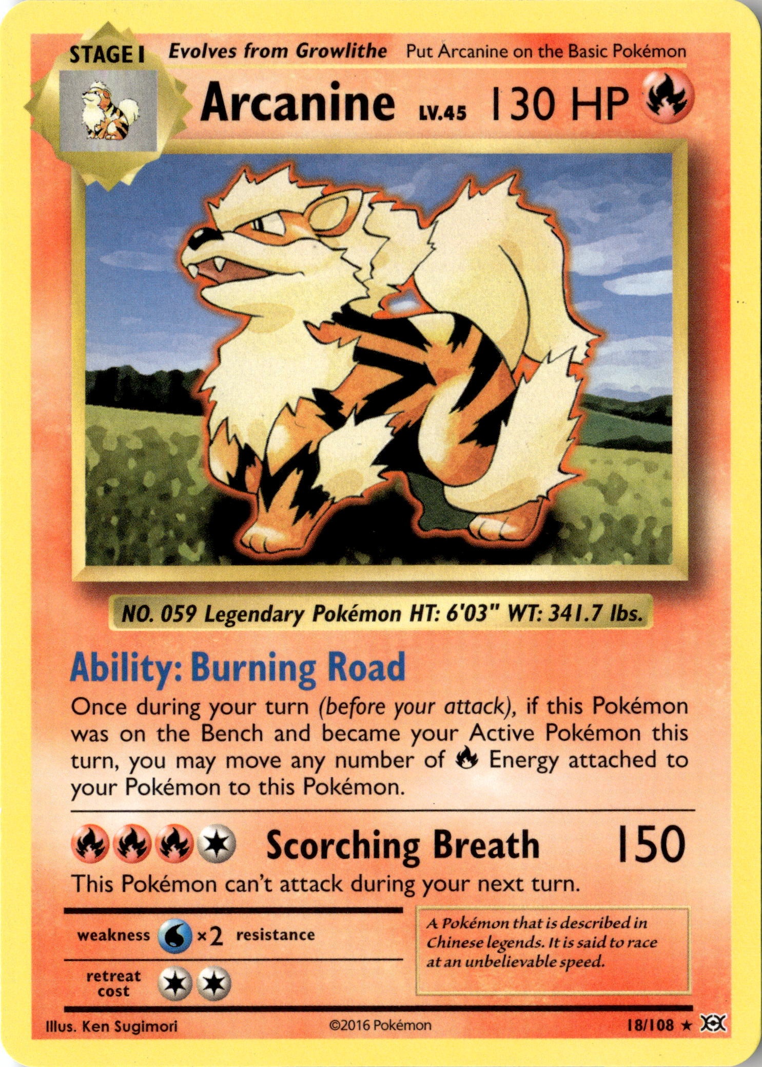Arcanine graded slab