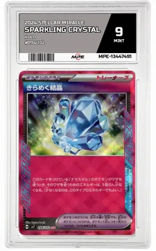 2024 STELLAR MIRACLE Holo #094/102 Sparkling Crystal MPE 9 MINT — graded card up for auction