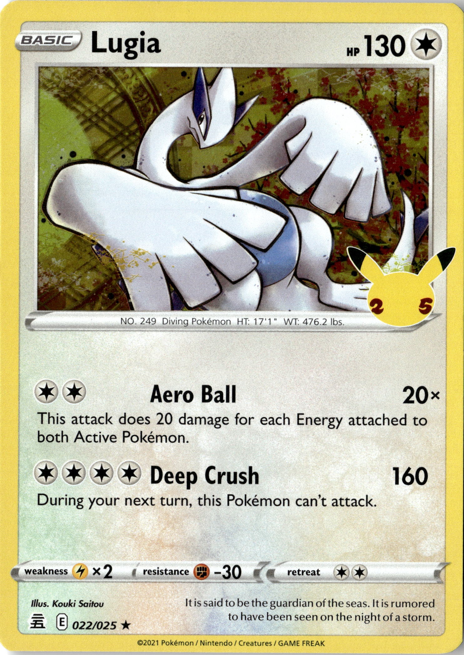 2021 Pokemon Cel En Lugia graded slab