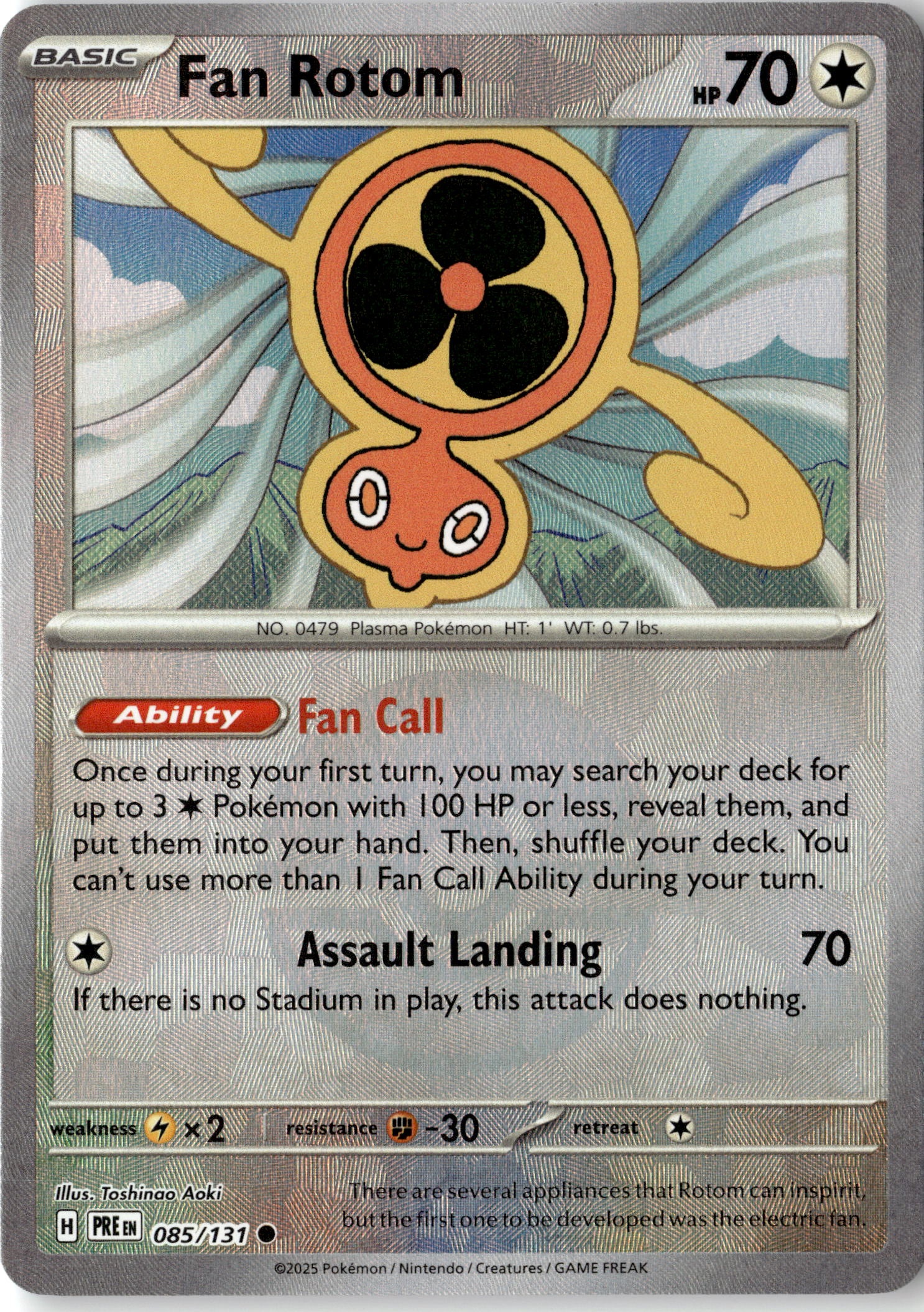 Fan Rotom graded slab