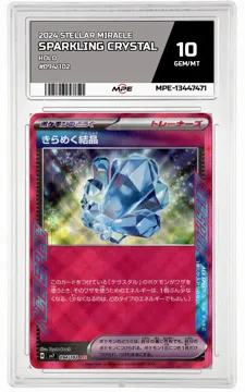 2024 STELLAR MIRACLE Holo #094/102 Sparkling Crystal MPE 10 GEM/MT — graded card up for auction