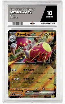 2024 STELLAR MIRACLE HOLO #054/102 MEDICHAM EX MPE 10 GEM/MT — graded card up for auction