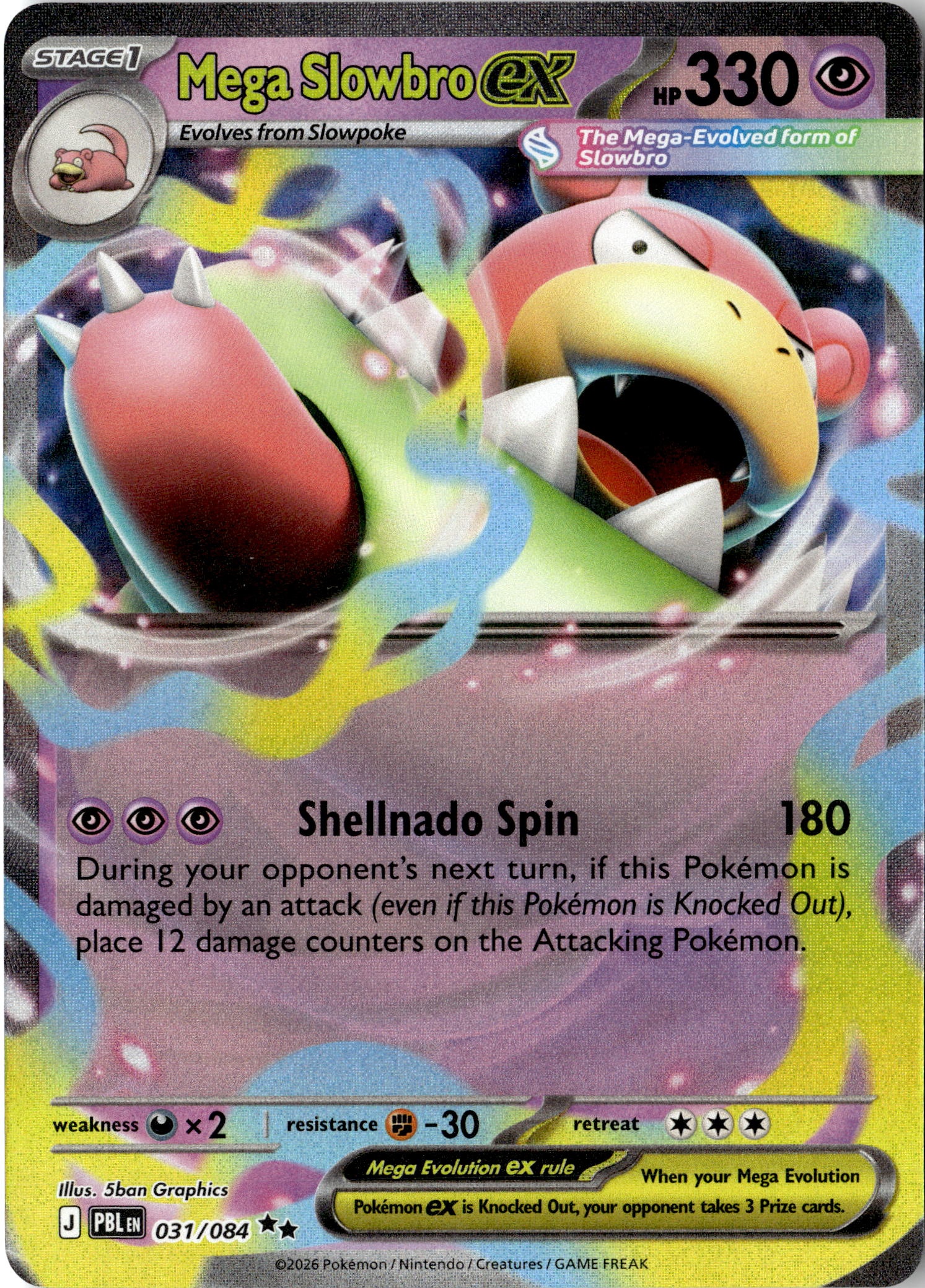 Mega Slowbro EX graded slab
