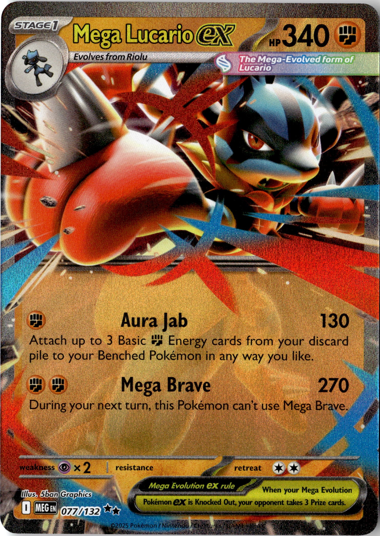 Mega Lucario EX graded slab