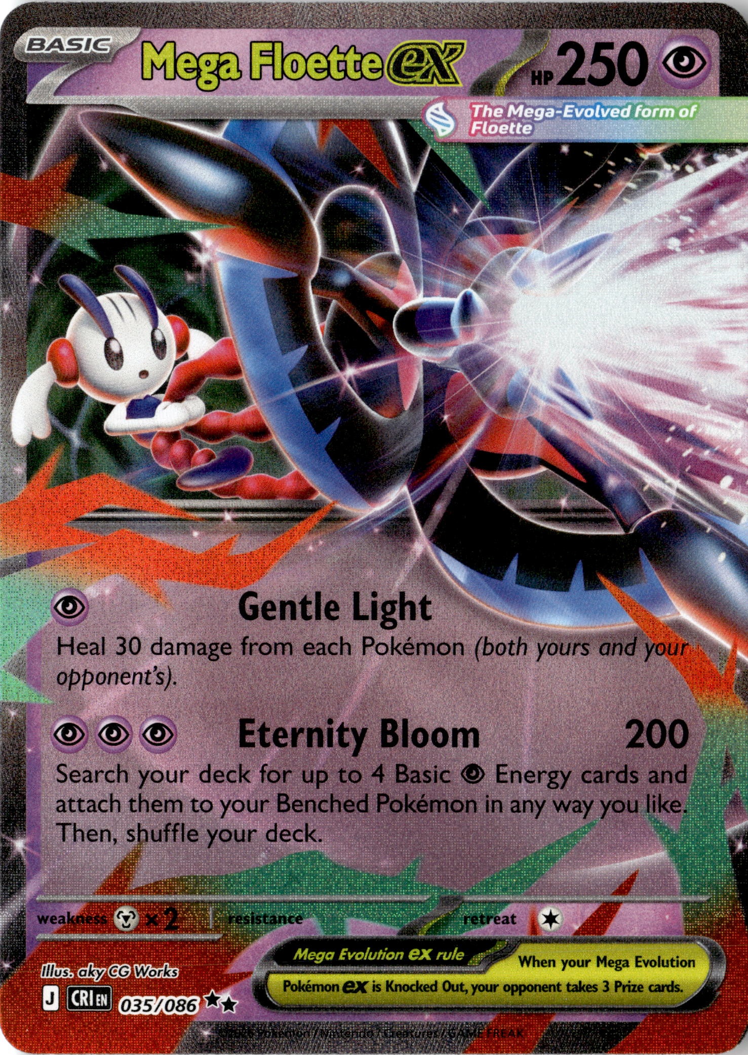 2026 Pokemon Cri En Mega Floette EX graded slab