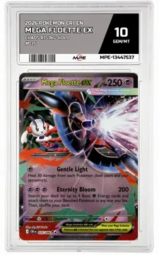 2026 POKEMON CRI EN Chaos Rising-HOLO #035 Mega Floette EX MPE 10 GEM/MT — graded card up for auction