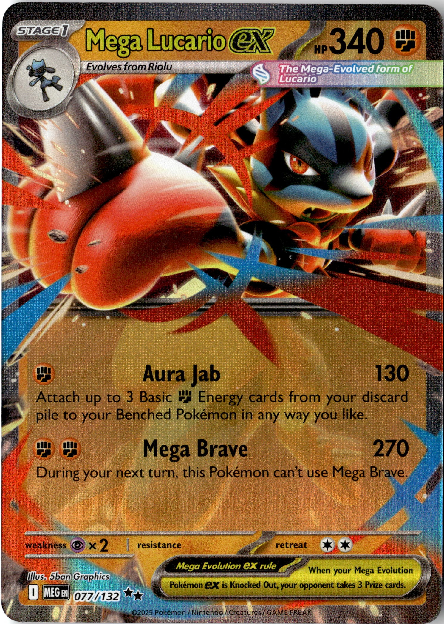 2026 Pokemon Asc En Mega Lucario EX graded slab