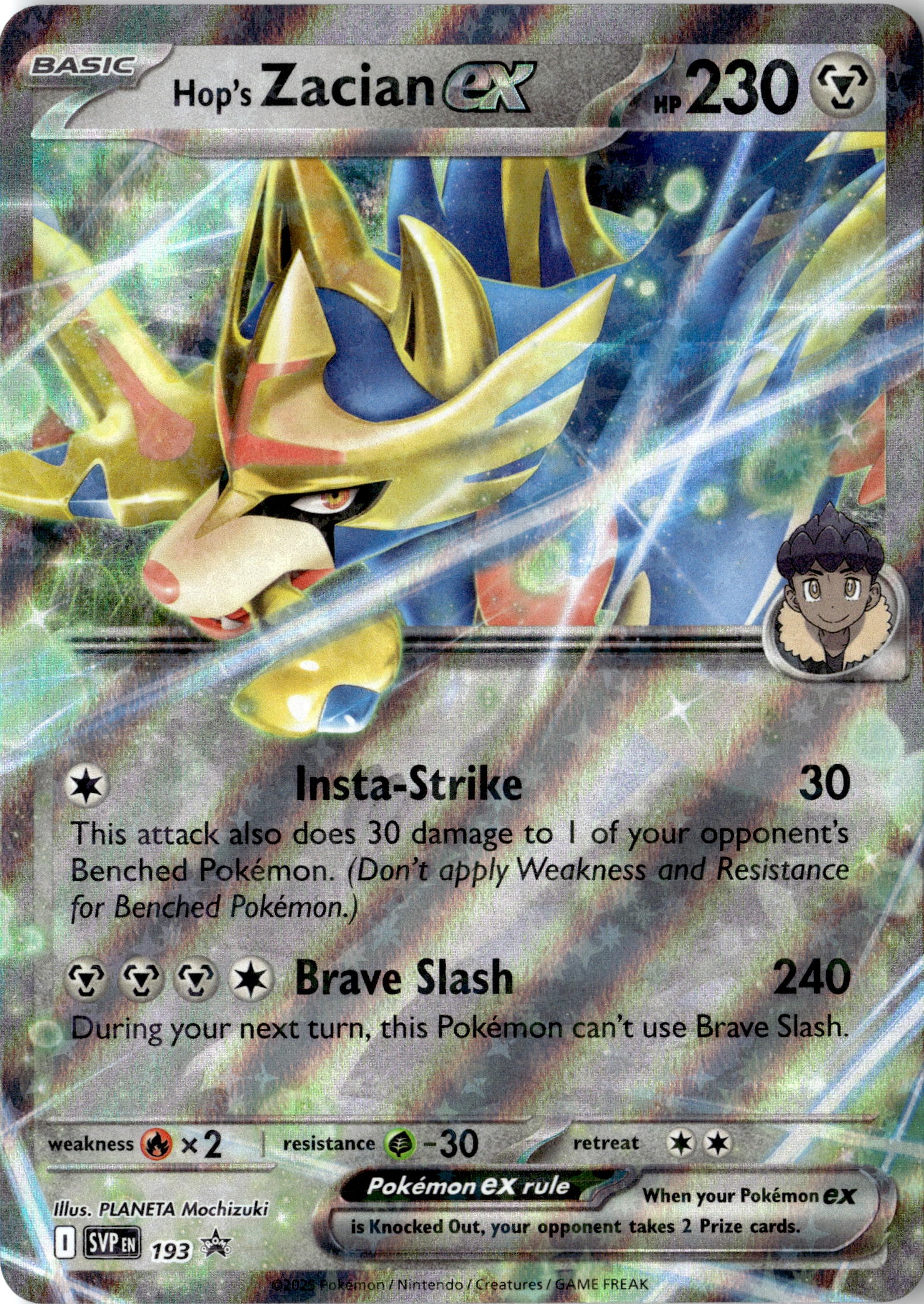 Hop'S Zacian Ex graded slab