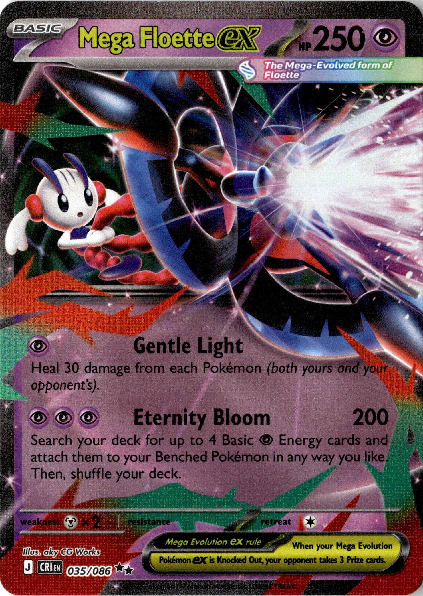 Mega Floette EX graded slab