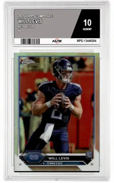 2023 TOPPS COMPOSITE REFRACTOR #4 WILL LEVIS MPE 10 GEM/MT — graded card up for auction